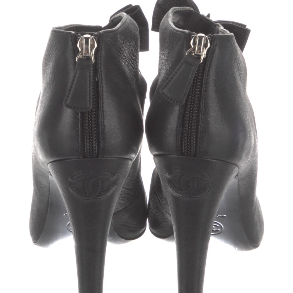 SHOES- Chanel Crystal Bow Cut Out Bootie - Picture 5 of 6